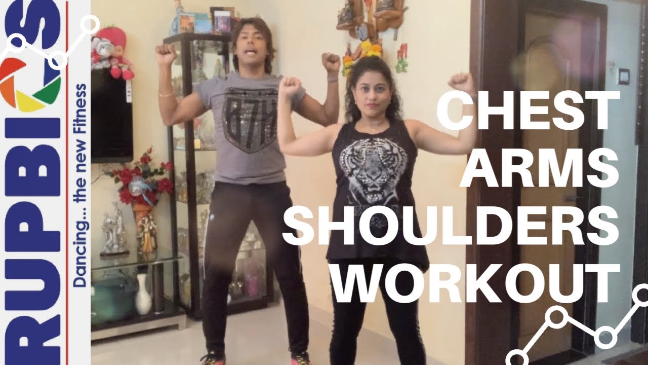 Chest Arms Shoulders Easy Workout To Do At Home Rupesh