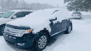 Winter snow storm#Blizzard# 60 centimeters of heavy snow#Saskatoon# Saskatchewan#Canada# 08-11-2020.