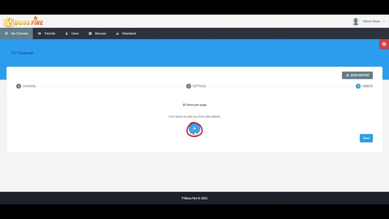 YouTube player