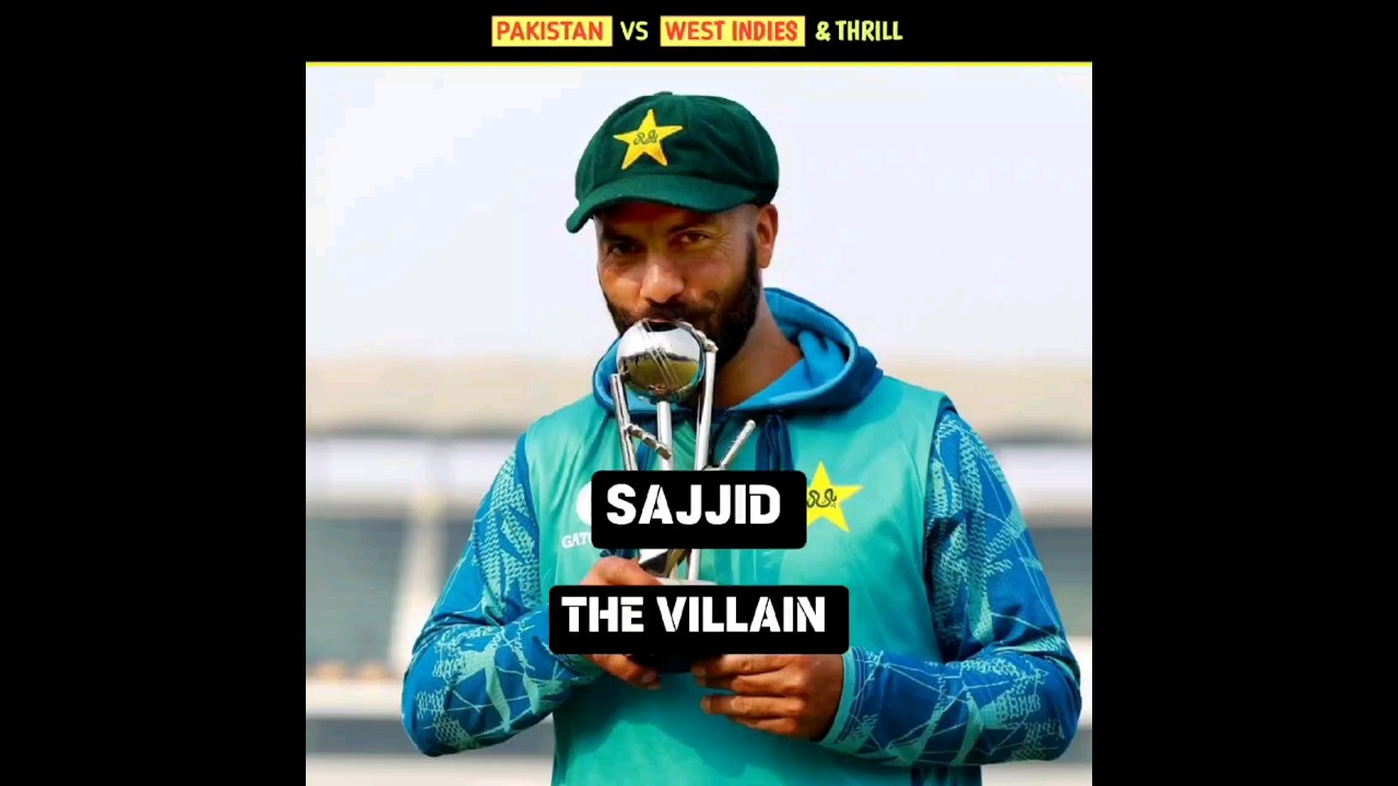 Pakistan Vs West Indies Test Last Over Win | 