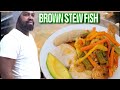 How to make brown stew fish (jamaican style 🇯🇲) #jamaicandish #friendscookup #brownstewfish