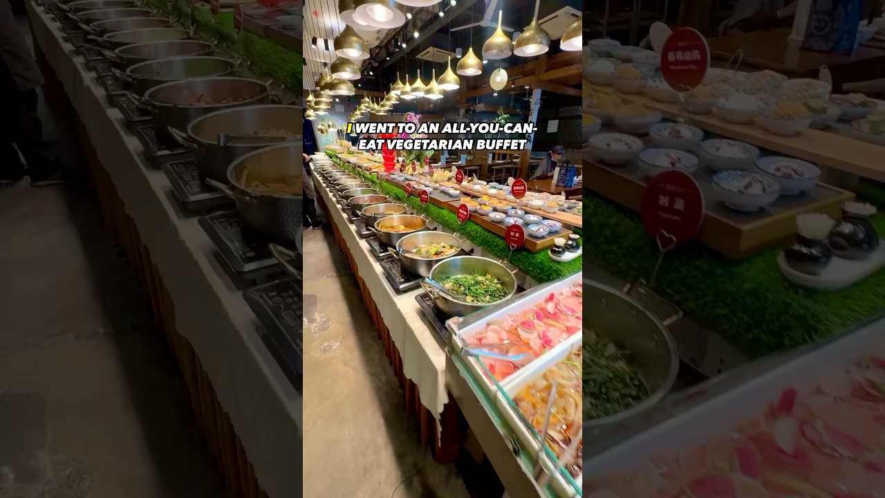 All-You-Can-Eat Vegetarian Buffet in Beijing🥦Location: Vege Tiger (Qianmen Branch)素虎素食(前门店) 