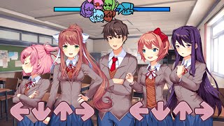 FNF: Doki Doki Takeover with Original DDLC Style █ Friday Night Funkin' █