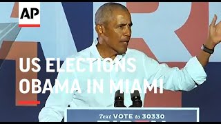 Obama compares Trump to a 'two-bit dictator'
