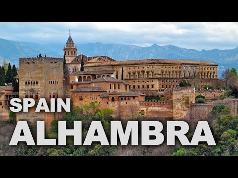 Alhambra Palace and Fortress Complex in Granada, Spain
