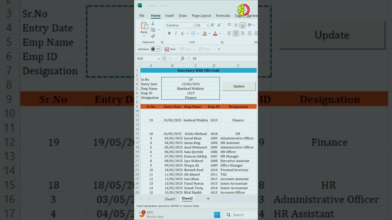 VBA Code: The Data Entry Hack You Didn't Know About