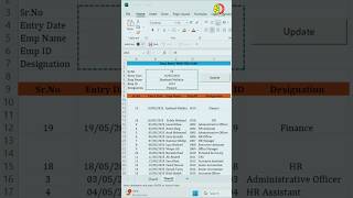 VBA Code: The Data Entry Hack You Didn't Know About#excelshortcuts #exceltricks #computereducation