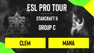 SC2 - Clem vs Mana - DreamHack SC2 Masters: Fall -  Group C - EU