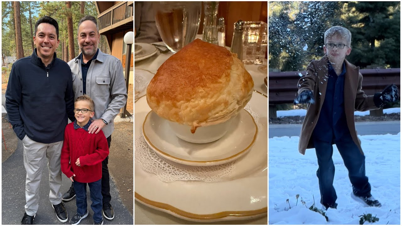 Неделя Дня благодарения в Лейк-Тахо ❄️ Уютная семейная поездка с замечательными папами!