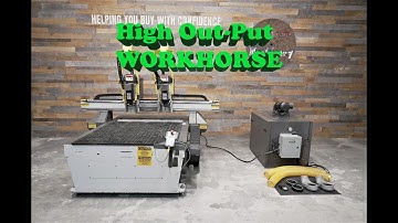 2012 Multicam 3000 Series Twin Head/Spindle CNC Router (50" Table)