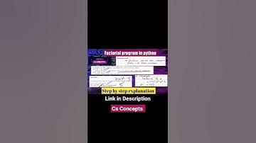 Factorial program in python