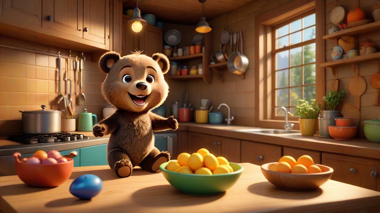 Two Bear Cubs Bake Sweet Pie | Fun Animal Songs for Kids | Nursery Rhymes and Baby Songs