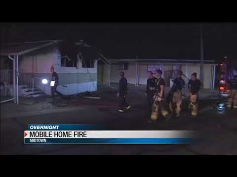 Man using propane torch on spiders suspected of starting mobile home fire