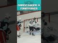 Rangers Play Tic-Tac-Toe with Former Blueshirt!