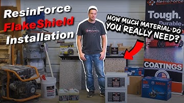 ResinForce FlakeShield Floor System - How much material do you need for an epoxy floor installation?