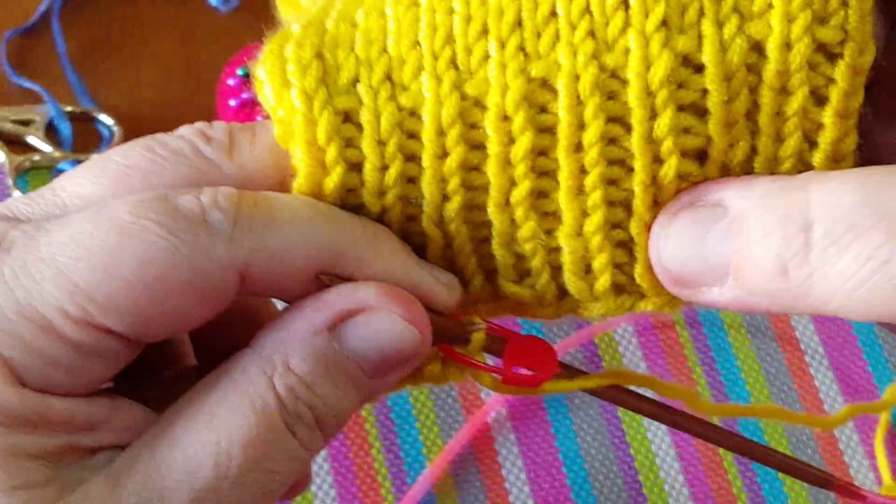 Πλέκουμε με βελόνες, γάντι χωρίς δάχτυλα , Μέρος 1ο - Knitting fingerless gloves 1st part