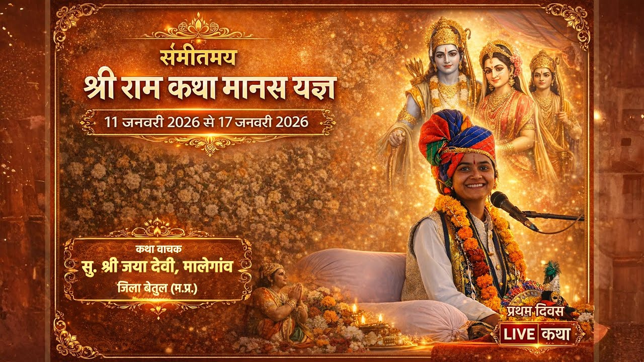 🛑 Day 4 /श्री  राम  कथा  ग्राम कुम्हारटेक किला खंडारा जिला बैतूल, -कथा व्यास जया देवी जी(मालेगांव)l