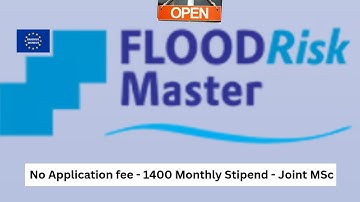 Erasmus Mundus FloodRisk | 2026 to 2028 Scholarship Application | Application tutorial | FRM