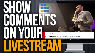 HOW TO SHOW COMMENTS ON YOUR LIVE STREAM | vMix Social Tutorial
