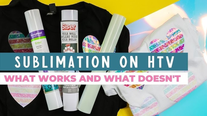 Sublimation on Cotton T-Shirts-How to Use Sublimation HTV/Clear HTV ？ 