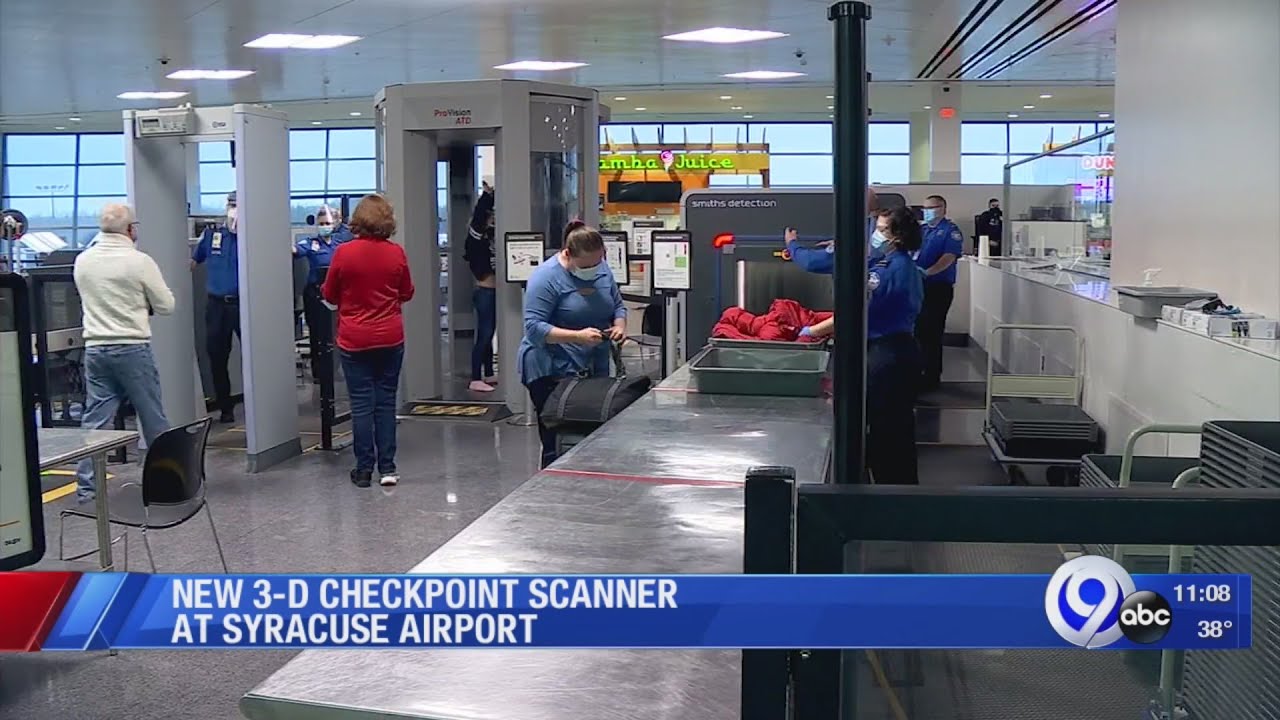 New 3D checkpoint scanner at Syracuse Airport - YouTube