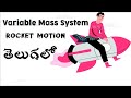 motion of rocket || Rocket equation derivation || variable mass system || in TELUGU