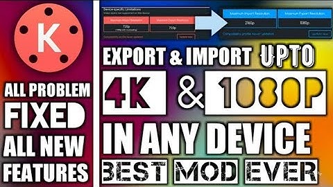 KineMaster MEGA MOD 4K 60fps Import,Layer and Export ||NO WATERMARk||For All Android Devices by tech