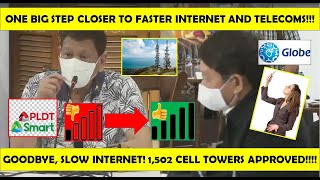 GOODBYE TO SLOW INTERNET SOONMALAPIT NA1,502 TOWERS APPROVED