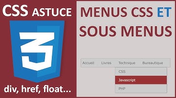 Menus avec sous menus par les styles CSS