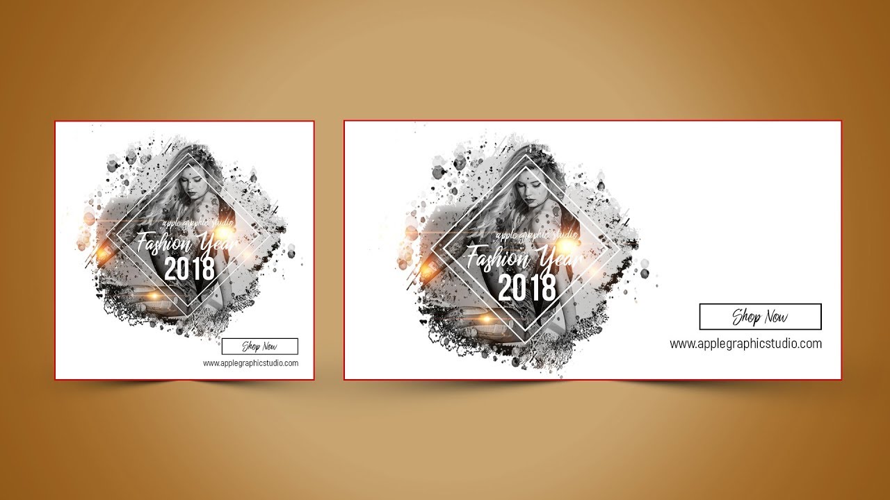 Facebook Ads Banner Design for Fashion - Photoshop Tutorial