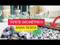 TAPETE GRANDE DE TECIDO PARA SALA , GASTANDO POUCO (DÁ PARA VENDER)