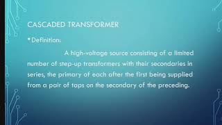 (5023)CASCADED TRANSFORMER