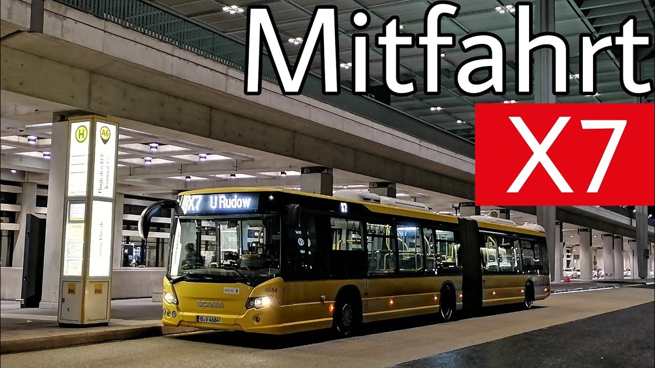 Berlin | Mitfahrt | Scania Citywide LFA | Linie X7 | U Rudow - Flughafen BER Terminal 1-2