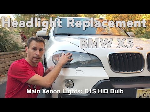 BMW X5 헤드 라이트 전구 교체 방법 (E70 2007-2013)