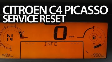 Citroen C4 Picasso service spanner reset (maintenance reminder)