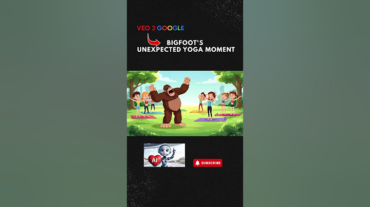 Veo 3 Google  Bigfoot's Unexpected Yoga Moment