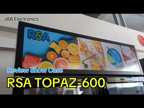 REVIEW SHOW CASE TOPAZ-600 || LEMARI PENDINGIN MINUMAN TERBAIK - YouTube