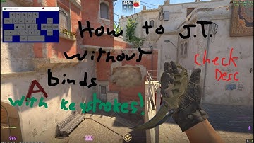 how to jumpthrow in cs2 without binds, with onscreen keystrokes (inc. +w and +d)