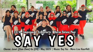 Say Yes Line Dance | Improver | Janet (Zhen Zhen) Ge (CN) - May 2025