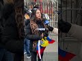 Venezuelans protesting outside NYC court