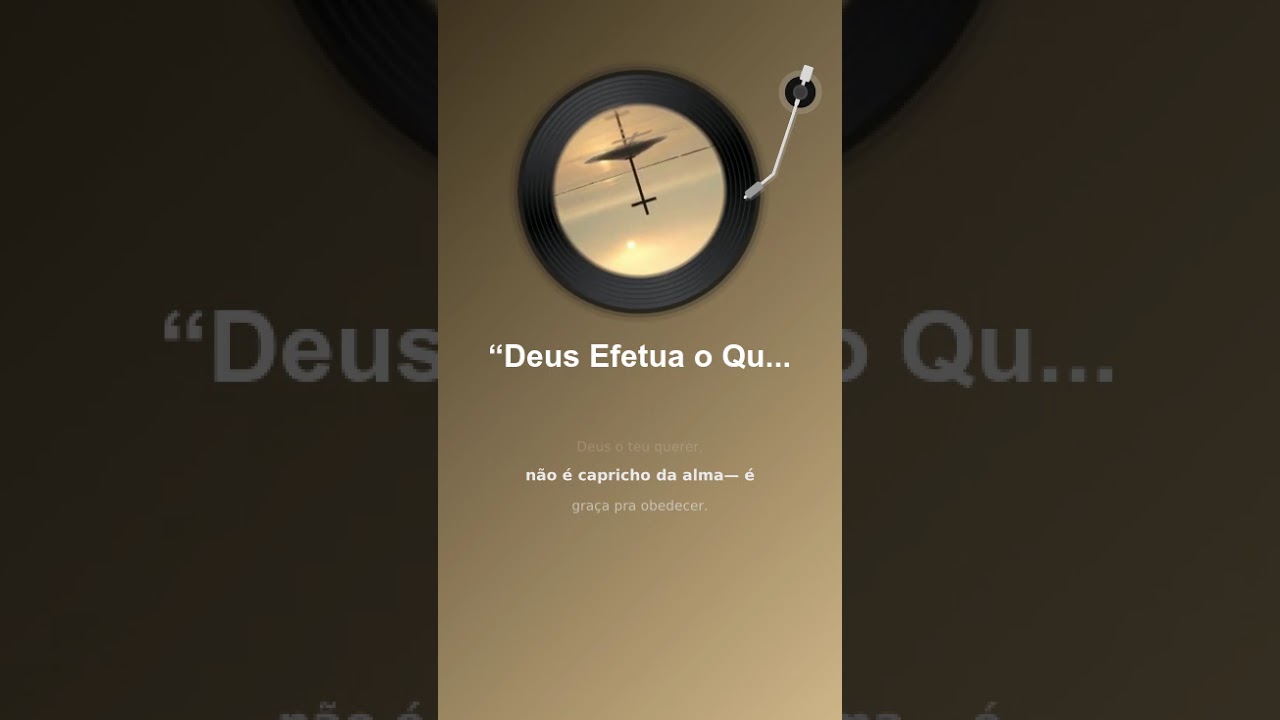 “Deus Efetua o Querer”  #deustemumapalavrapravoce #gospelmusic #musica #louvor