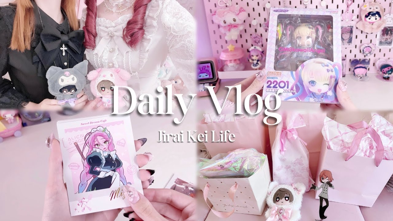 [vlog] jirai girl's birthday celebration~ afternoon tea, shopping, presents, pink & girly day