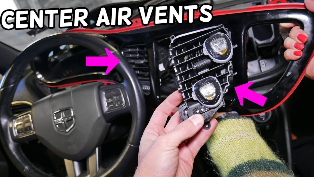 Dodge Dart Center Dash Air Vent Removal Replacement Youtube