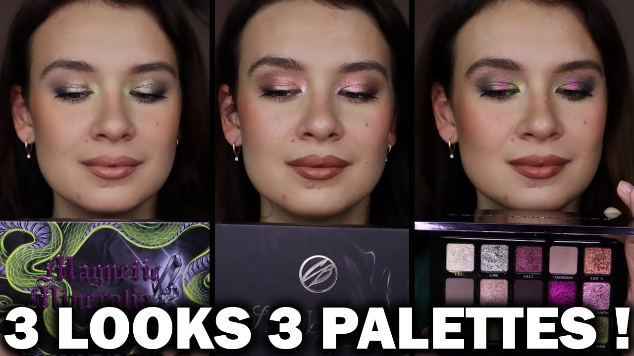 3 LOOKS 3 PALETTES : DIEVERUNE x S.ANDROMEDAE MAGNETIC MINERALIA, CB SMOULDER, ADEPT EBE'S