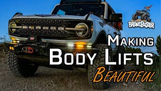 Ugly Body Lift Problems Solved The Broncbuster Light Bar Lift Insert - Install Overview