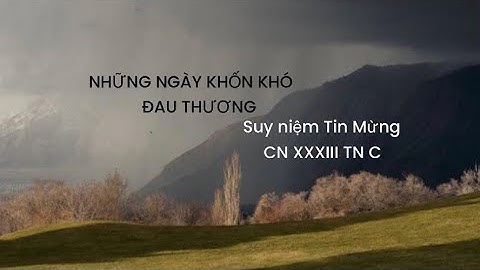 💥NHỮNG NGÀY 🥀 KHỐN KHÓ 🌨️ 🌪️ĐAU THƯƠNG ⚡️ || Suy niệm Tin Mừng CN XXXIII Mùa Thường niên Năm C 