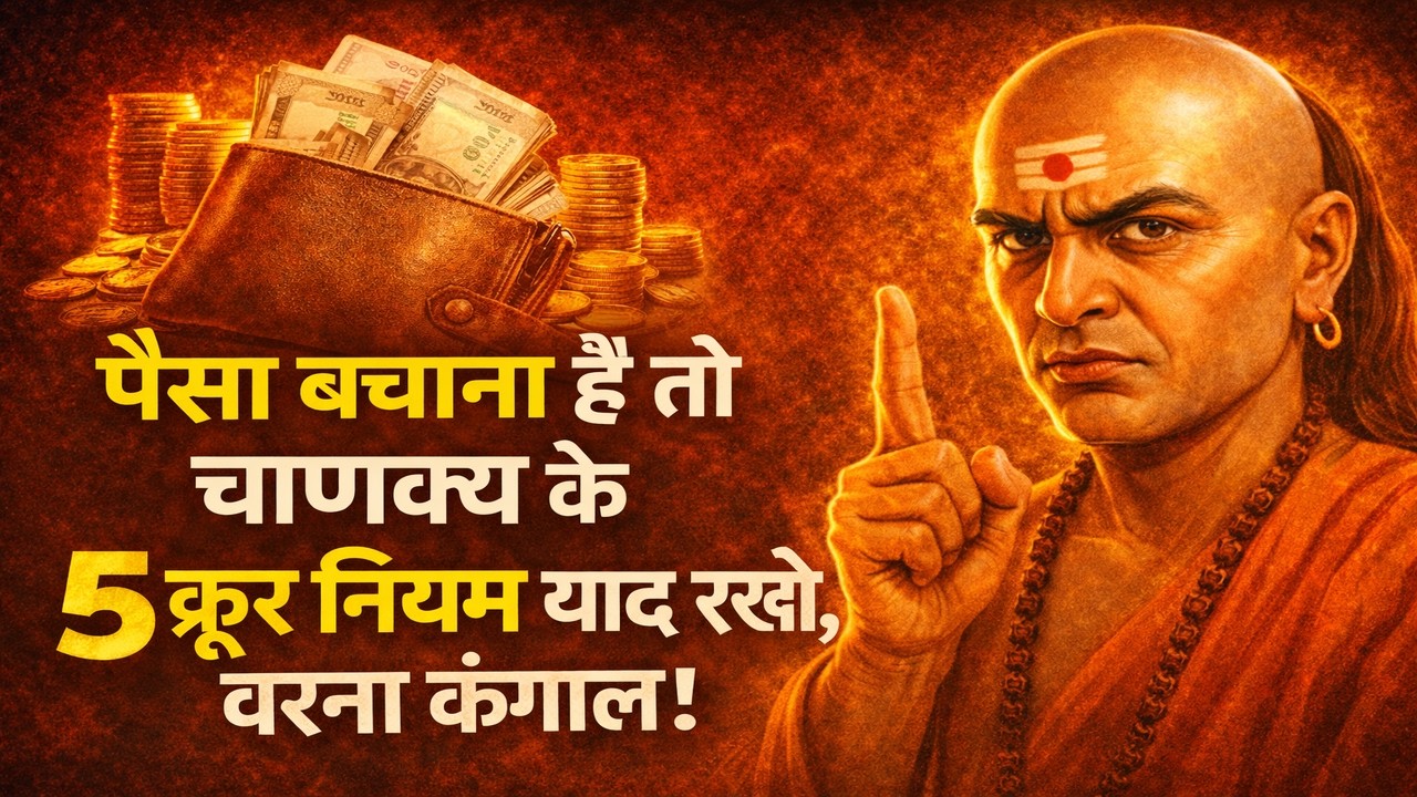 पैसा बचाना है तो चाणक्य के 5 क्रूर नियम याद रखो, वरना कंगाल!