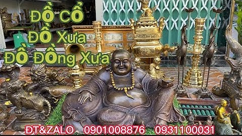 🔴🔴Bộ Lư Đào Nam Bộ _ Phật Di Lac Bằng Đồng _ Cặp Bình Đồng #đồcổcầnthơ #đồcổ #cổvật