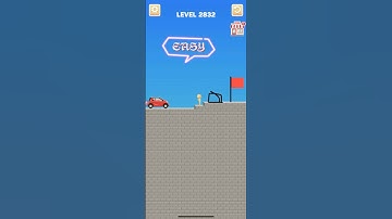 Draw bridge puzzle game level 2832 #drawing #game #Shorts