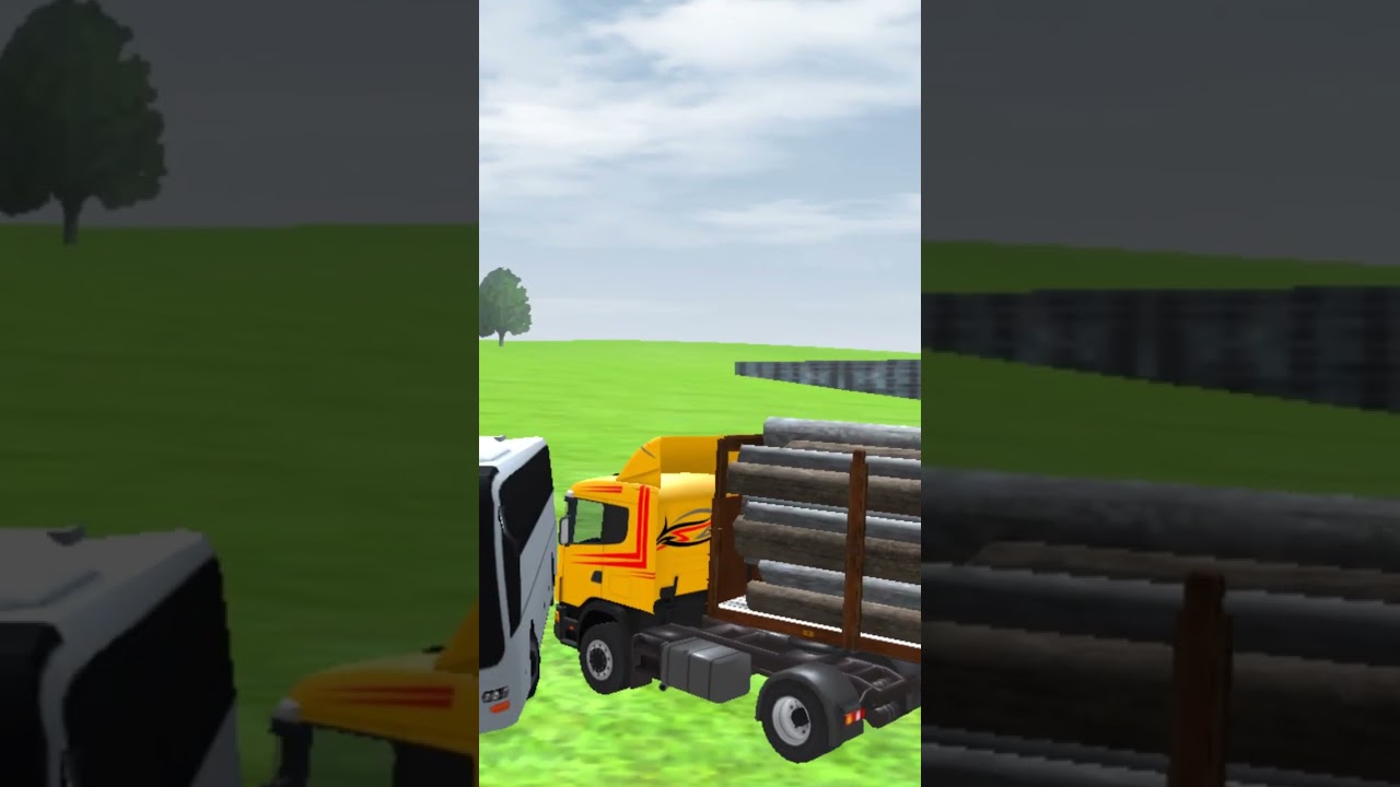 Driving a big car with broken brakes collided with a bus.Refugio